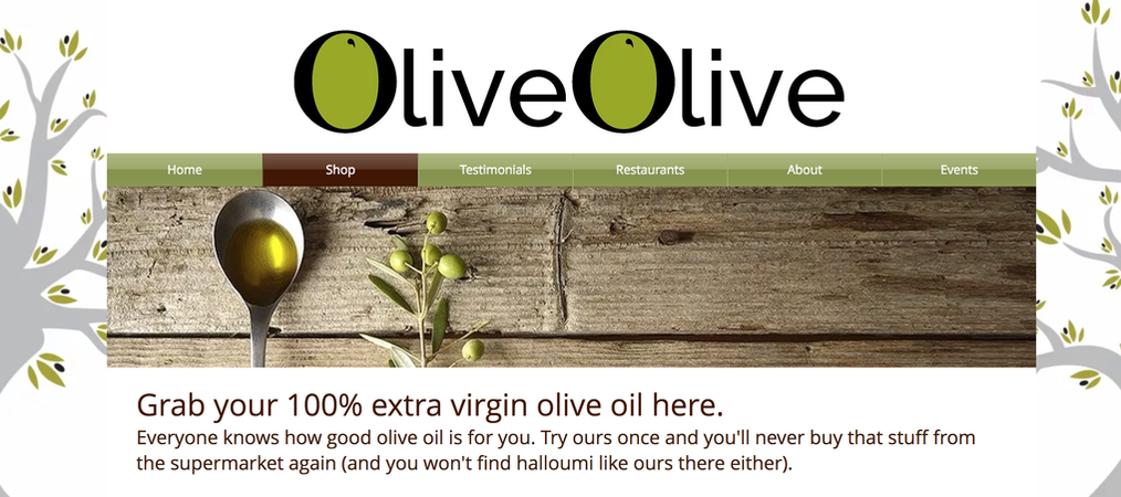 Stallholder - Olive Olive website